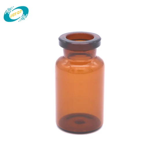 10 ml pharmazeutische bernsteinfarbene medizinische Glasfläschchen zur Injektion