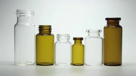 2 ml, 3 ml, 5 ml, 10 ml, 30 ml, 50 ml, 100 ml, klare oder bernsteinfarbene pharmazeutische kleine Glasfläschchen