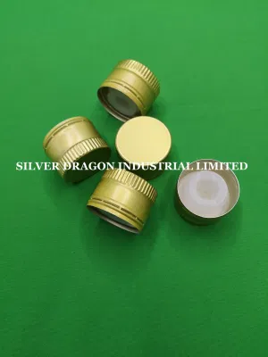 Aluminiumverschlüsse für Olivenölflaschen mit Kunststoffeinsatz, Größe 31,5 x 24 mm