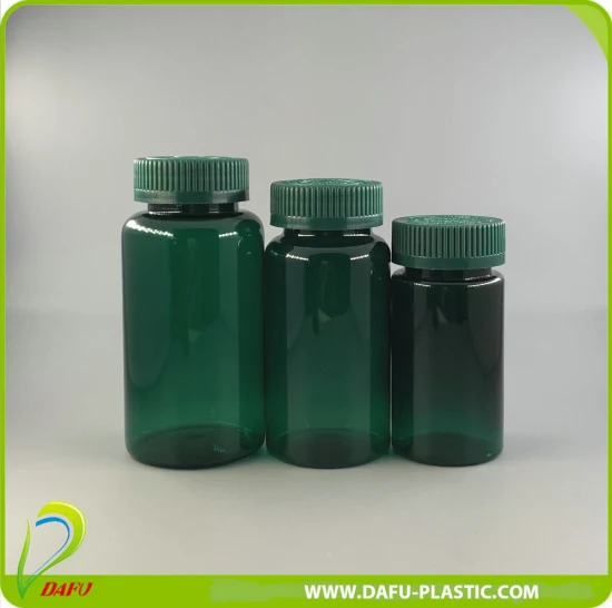 Kundenspezifischer 200-ml-Kunststoffkapselbehälter für Arzneimittel für Haustiere mit Kunststoffkappe